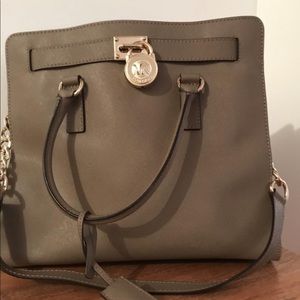 Michael Kors Hamilton Satchel Leather Tote